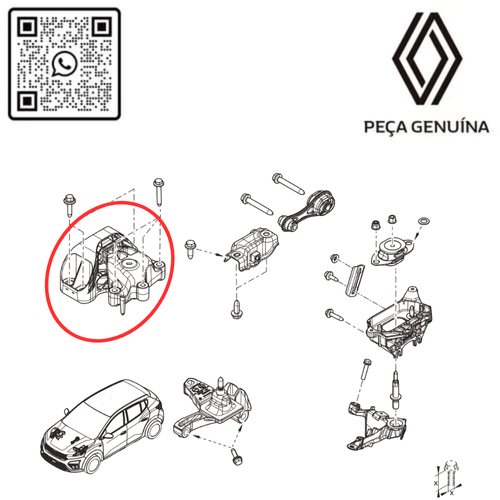 112106437R  COXIM DIREITO. DO MOTOR KARDIAN 1.0 12V H5D  RN 06437R -6-